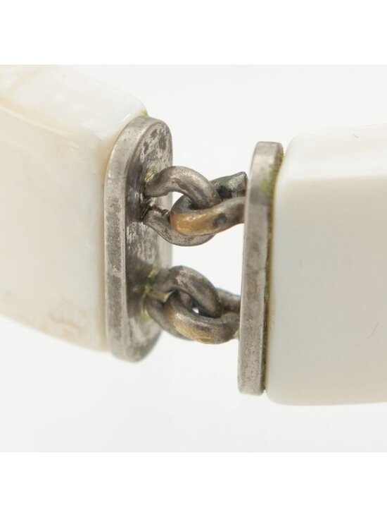 Chanel Plastic Logo Bracelet White - Picture 9 of 10